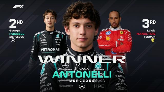 世界赛直播-F1中国站安东内利夺首冠 法拉利内战汉密尔顿登台